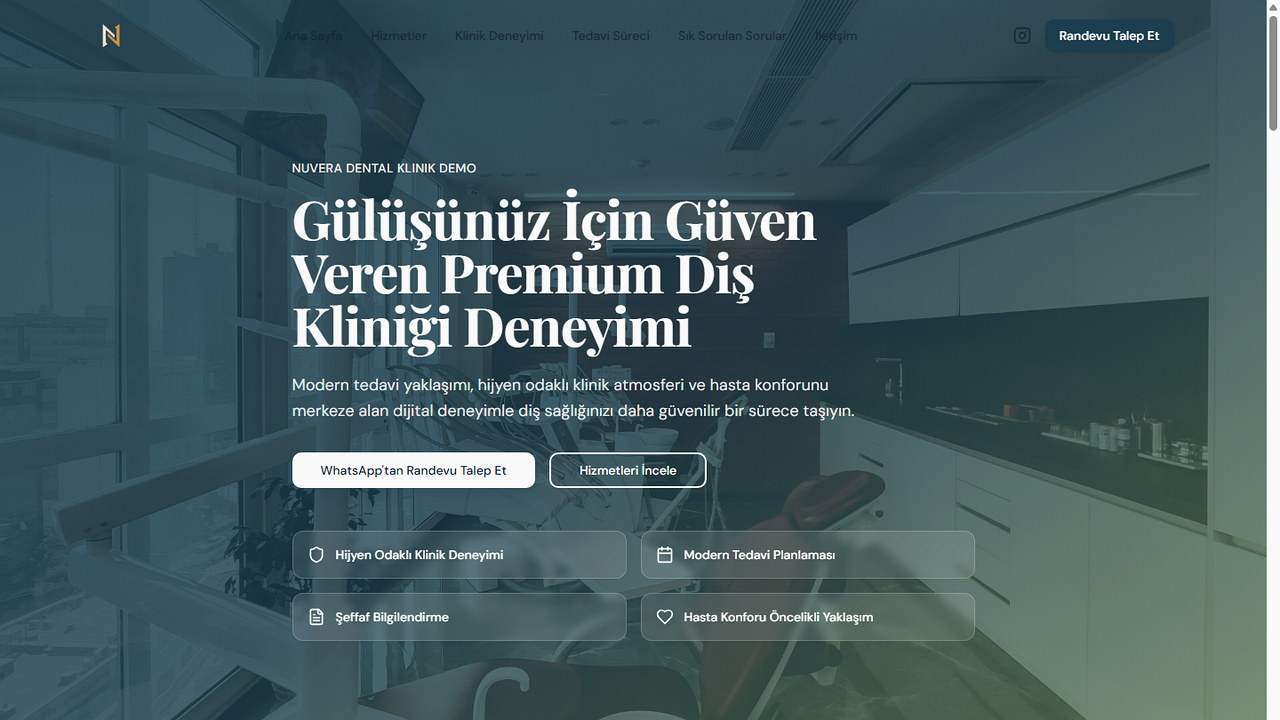 Diş Kliniği Web Sitesi